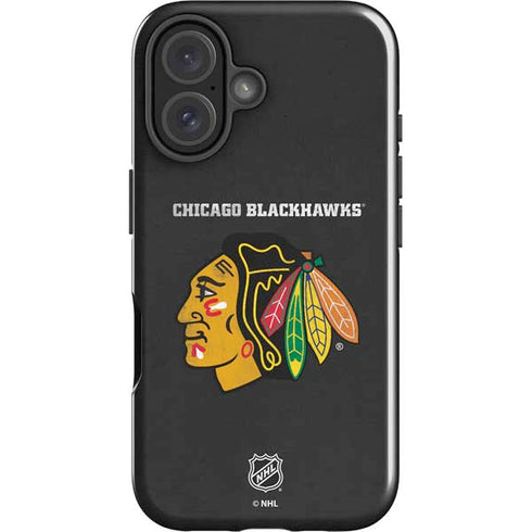 NHL Chicago Blackhawks Distressed iPhone 16 Impact Case